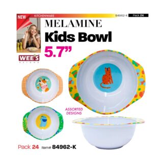*WB - 84962-K * Wee's Beyond 5.7" Kids melamine Bowl, cp 24* * 24PK * 847889003841 *